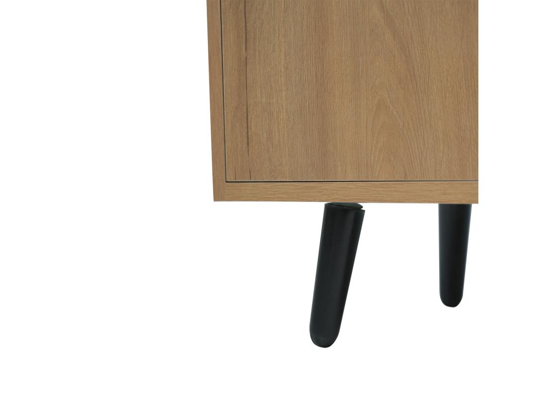 Vente Unique Meuble à Chaussures - Avec Une Banquette Et 3 Portes - Naturel