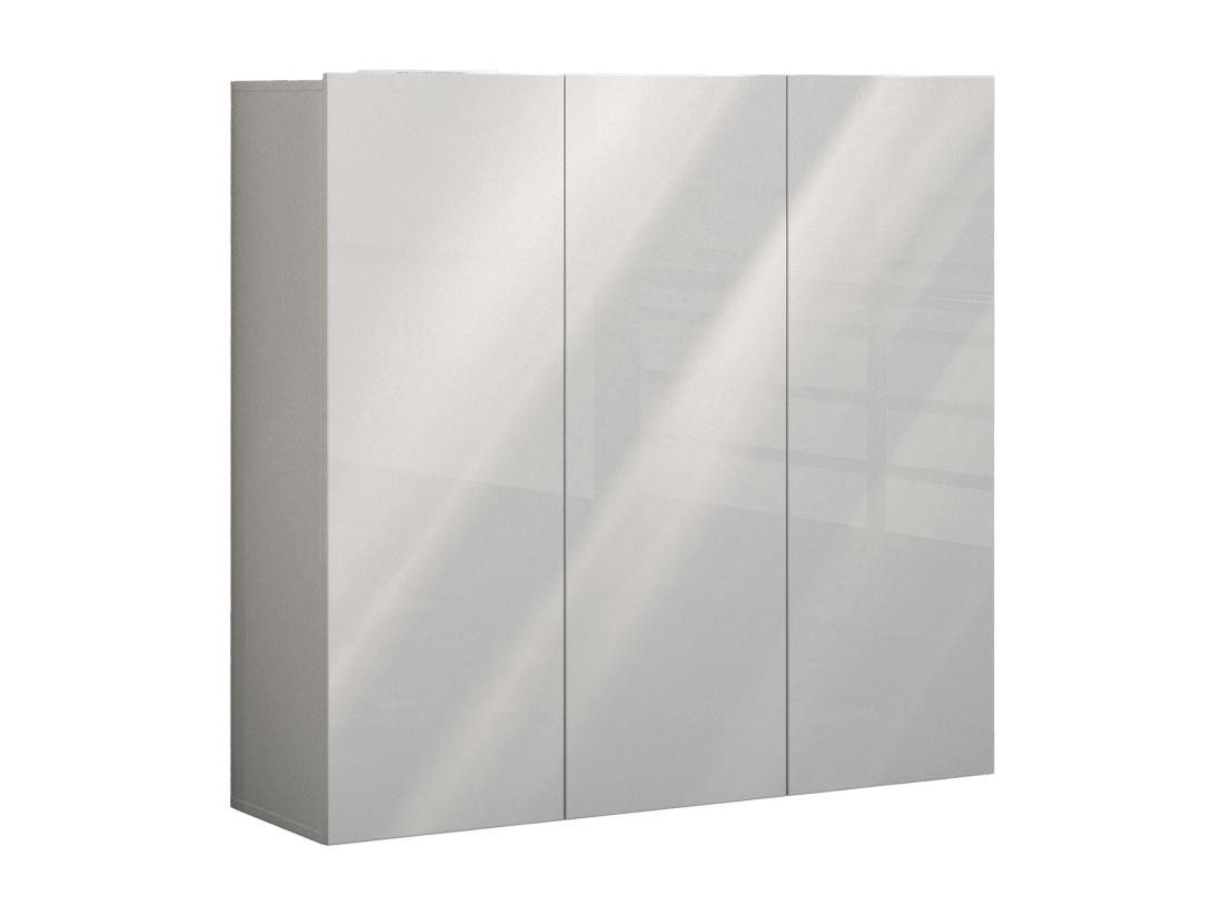 Vente Unique Meuble à Chaussures Centurion Meuble à Chaussures Armoire D'entrée Polyvalente Rangement Pour Chaussures Made In Italy 120x34h115 Cm Blanc Brillant