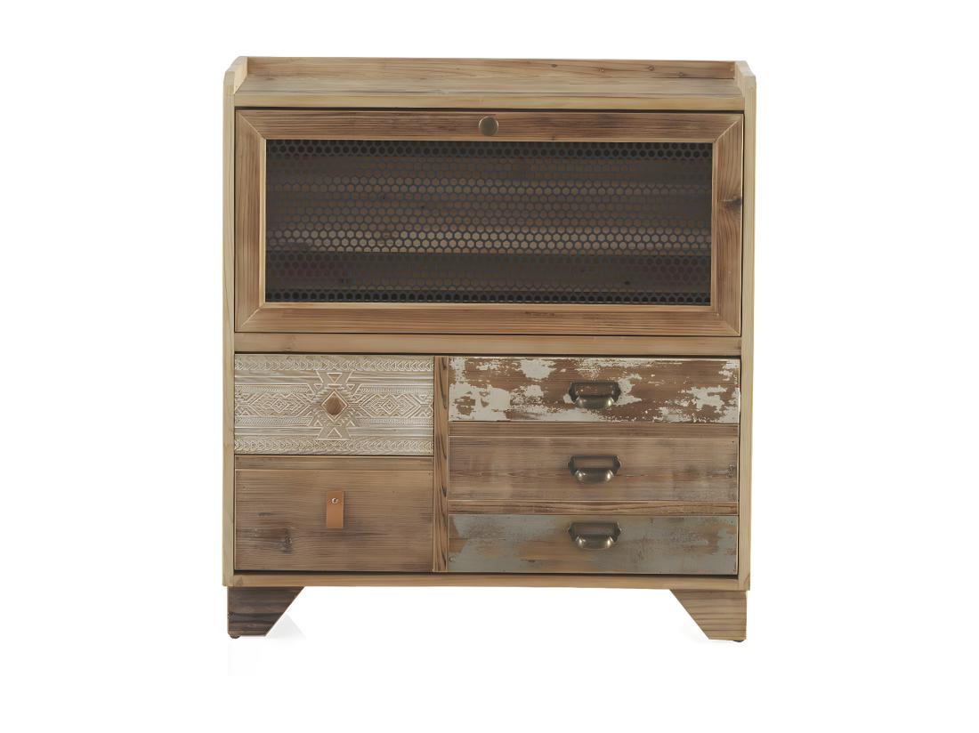 Vente Unique Meuble à Chaussures En épicéa Couleur Naturelle Avec 2 Portes