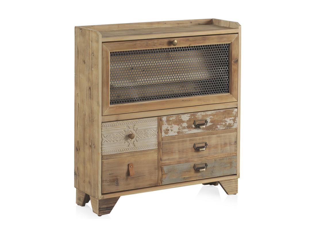 Vente Unique Meuble à Chaussures En épicéa Couleur Naturelle Avec 2 Portes