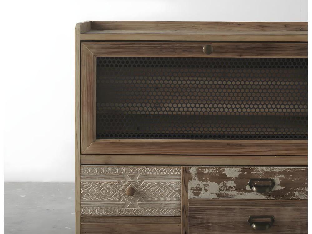 vente unique Meuble à chaussures en épicéa couleur naturelle avec 2 portes