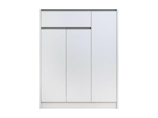 Vente Unique Meuble à Chaussures PARRA 3 Portes Et 1 Tiroir Coloris Blanc