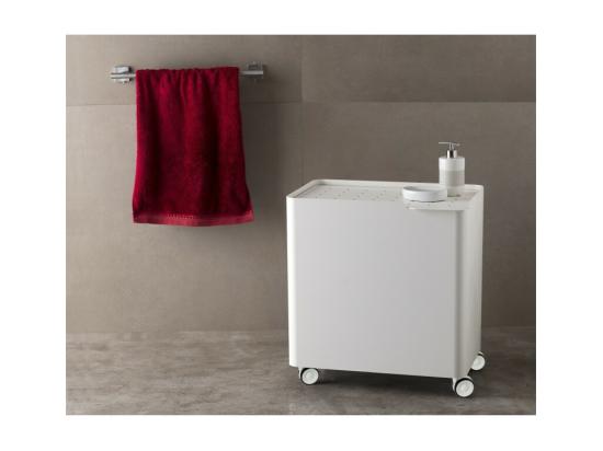 Vente Unique Meuble Bac à Linge Roulant LUCCA Avec Système De Fermeture Douce