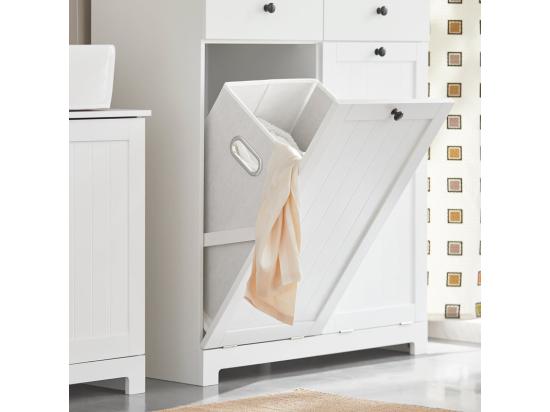 Vente Unique Meuble Bas De Salle De Bain Armoire Toilette BZr33-w