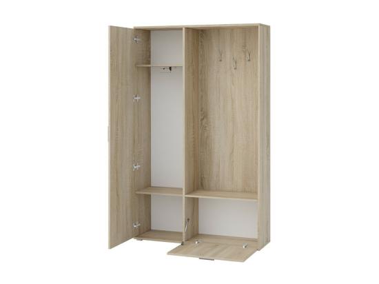 vente unique Meuble d'entrée Stanton 109 196x120x33cm Miroir Blanc Stratifié À poser