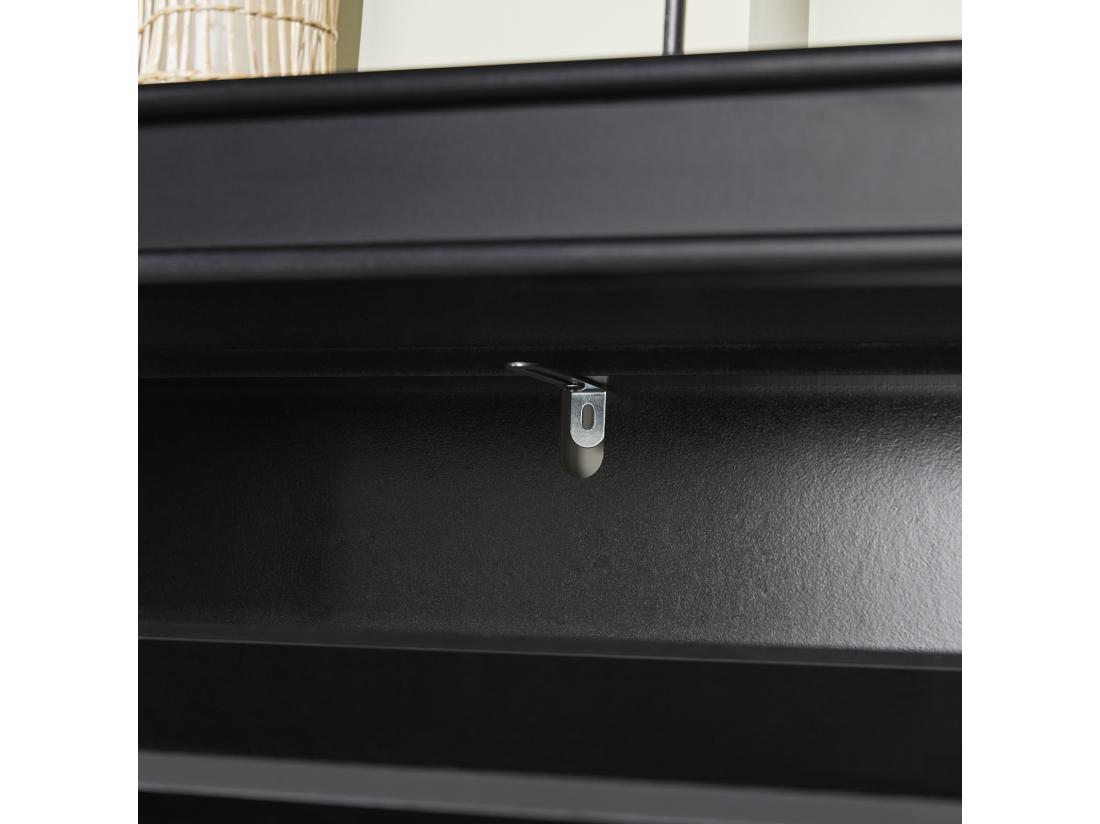 Vente Unique Meuble De Rangement À Chaussures Armoire À Chaussures Commode À Chaussures 3 Abattants Fsr94-sch