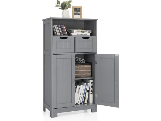 vente unique Meuble de rangement de salle de bain commode blanche de toilette/chambre 60 x 30 x 109 cm