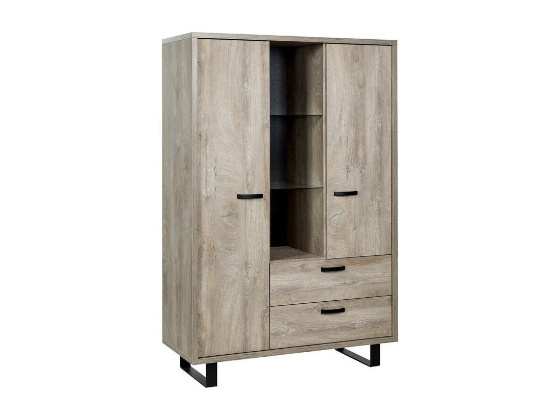 vente unique Meuble de Rangement XL coloris chêne clair collection NEWTON. Grande capacité de rangement
