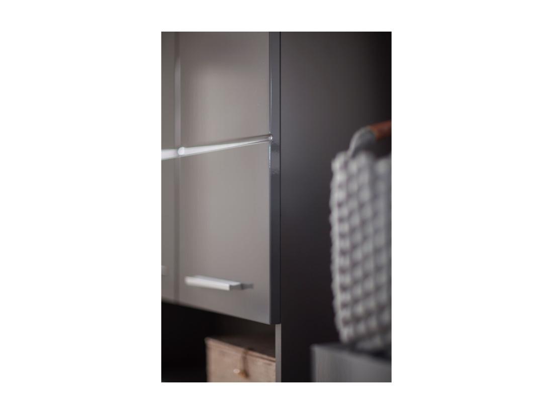 Vente Unique Meuble De Salle De Bain Amanda Gris 73x79x31 Cm EPIKASA