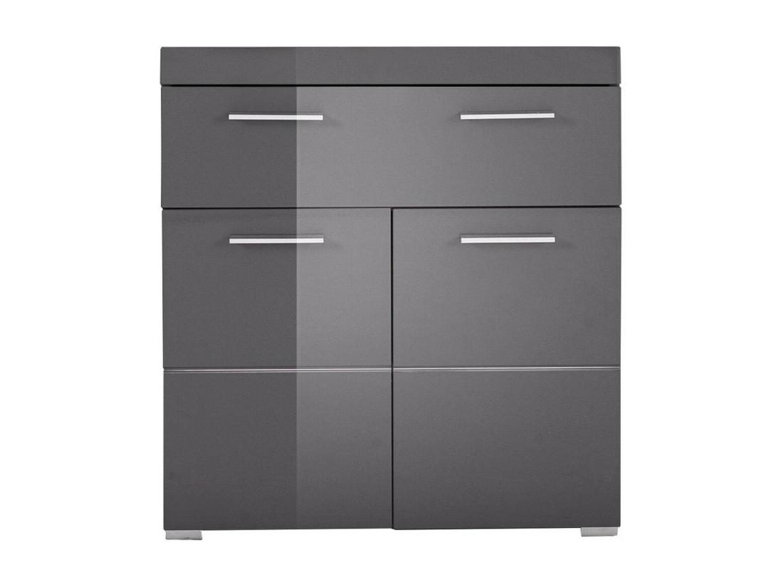Vente Unique Meuble De Salle De Bain Amanda Gris 73x79x31 Cm EPIKASA