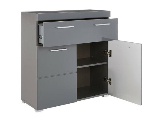 vente unique Meuble de Salle de Bain Amanda Gris 73x79x31 cm EPIKASA
