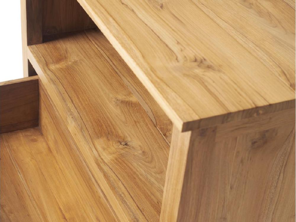 Vente Unique Meuble De Salle De Bain En Teck Avec Simple Vasque - 90 Cm - KETAPANG