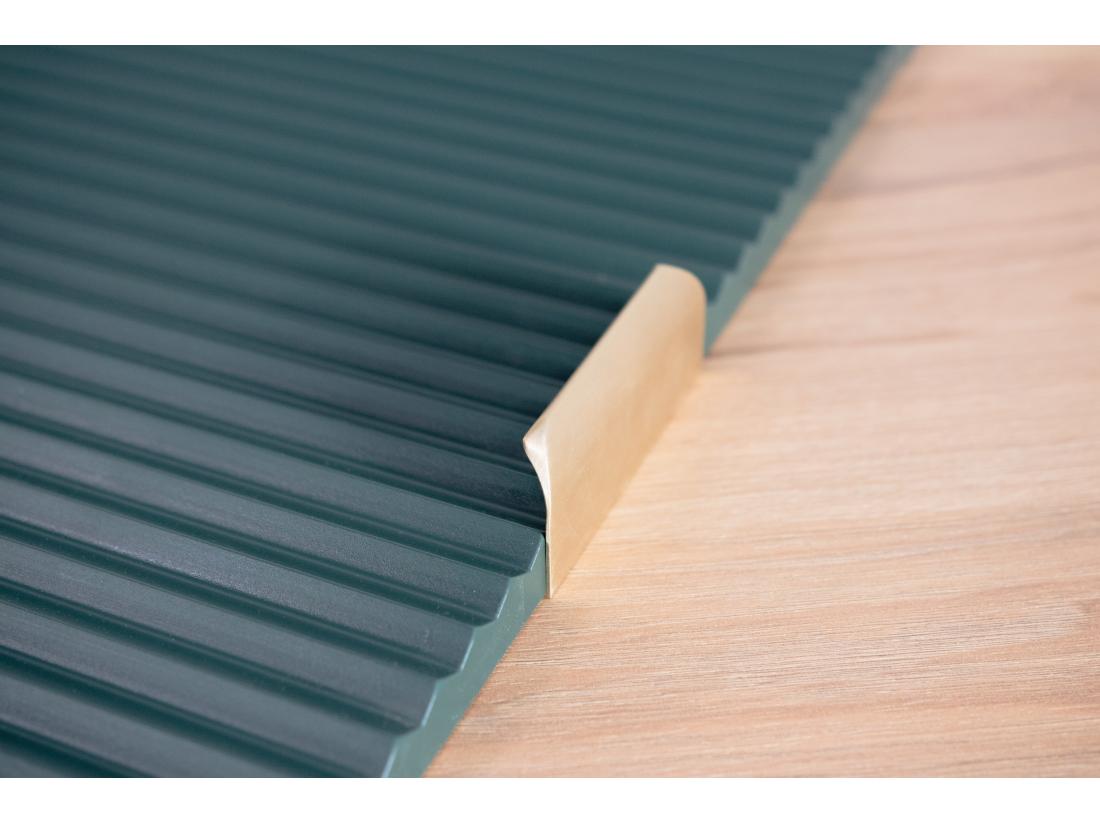 Vente Unique Meuble Lavabo WENA Façades Cannelées Willy 120x60x47 Cm Vert