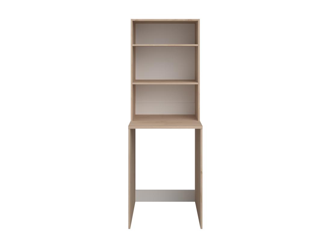 Vente Unique Meuble Pour Machine à Laver Avec étagères - Naturel Clair - L65 X H184 Cm - ERKANO