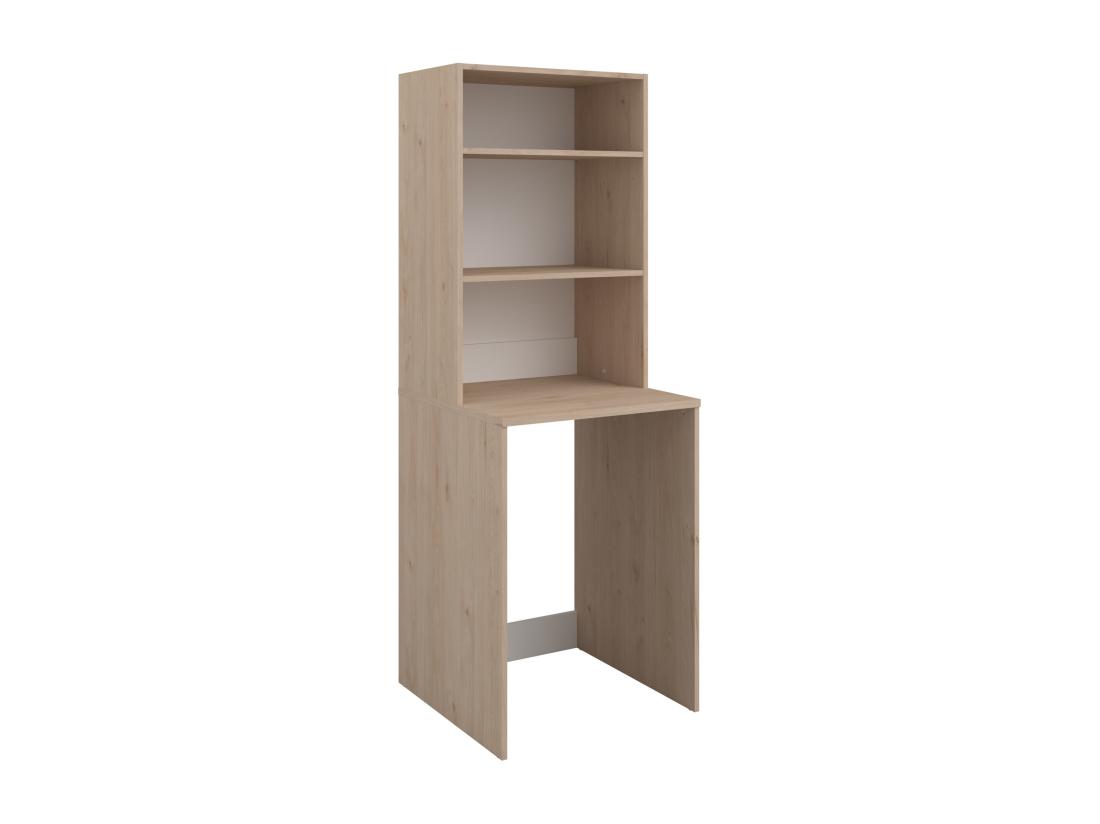 Vente Unique Meuble Pour Machine à Laver Avec étagères - Naturel Clair - L65 X H184 Cm - ERKANO