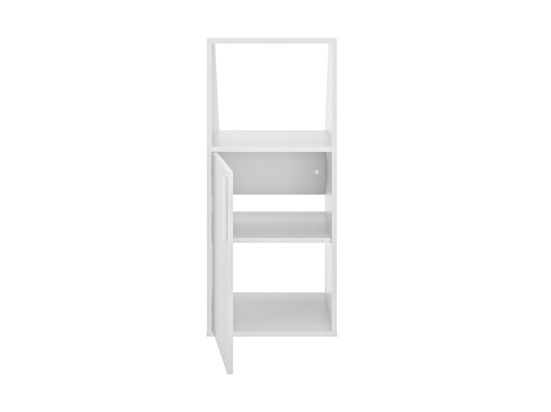 Vente Unique Meuble Sous Pente 1 Porte Et 1 Niche - Blanc - ADEZIO