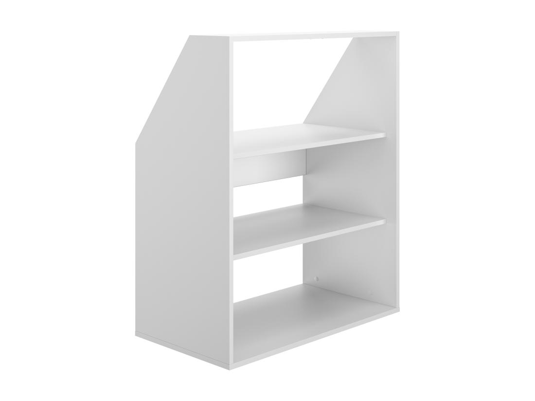 Vente Unique Meuble Sous Pente 2 étagères - Blanc - ADEZIO