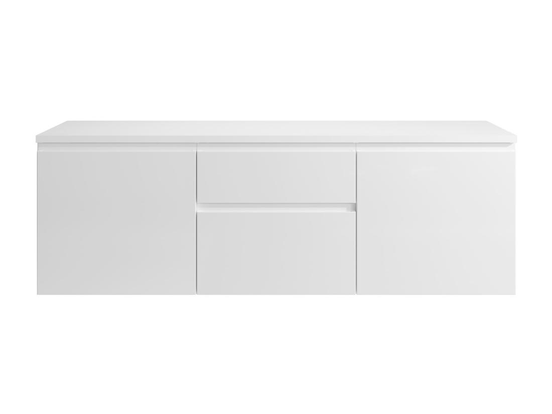 Vente Unique Meuble Sous Vasque Suspendu - Blanc - 150 Cm - JIMENA II