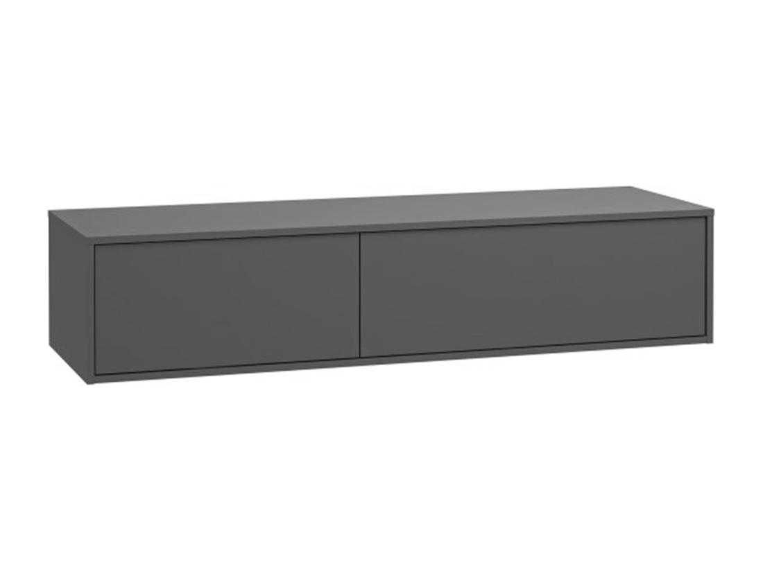 Vente Unique Meuble Sous Vasque Suspendu - Coloris Gris Anthracite - L150 Cm - ISAURE II