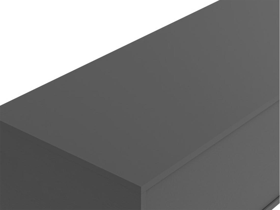 Vente Unique Meuble Sous Vasque Suspendu - Coloris Gris Anthracite - L150 Cm - ISAURE II