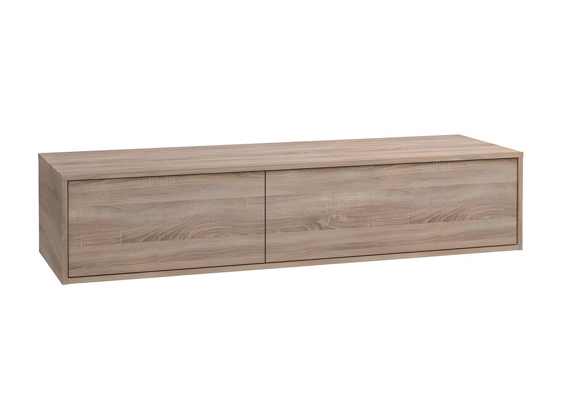 Vente Unique Meuble Sous Vasque Suspendu - Coloris Naturel Clair - L150 Cm - ISAURE II