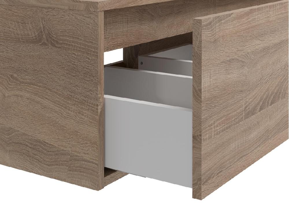 Vente Unique Meuble Sous Vasque Suspendu - Coloris Naturel Clair - L150 Cm - ISAURE II