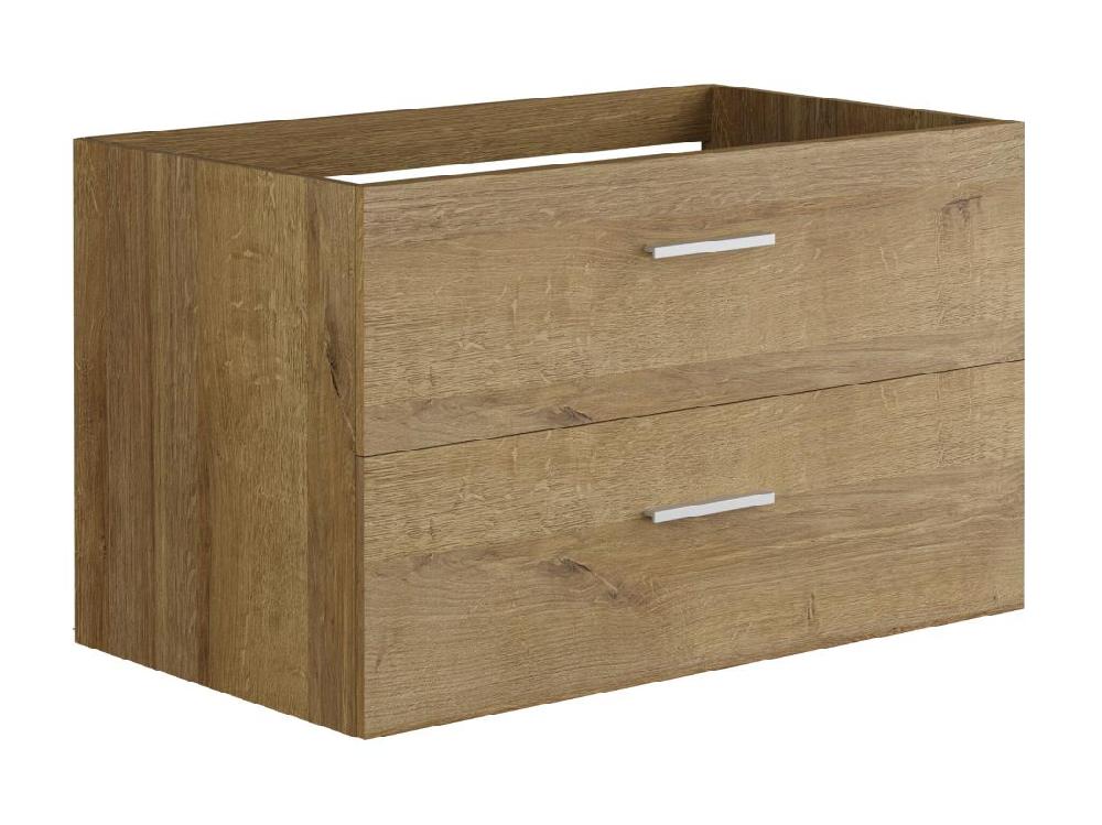 Vente Unique Meuble Sous Vasque Suspendu - Coloris Naturel Clair - 80 Cm - KAYLA