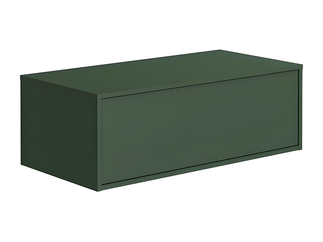 Vente Unique Meuble Sous Vasque Suspendu - Coloris Vert Mat - 94 Cm - TEANA II