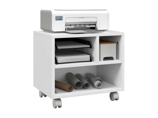 Vente Unique Meuble Support D'imprimante ELINE Blanc