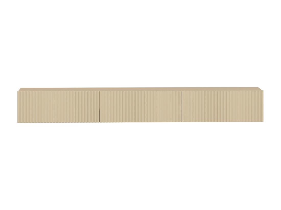 Vente Unique Meuble TV Suspendu Avec 3 Portes - Beige - DANTAY De Pascal Morabito