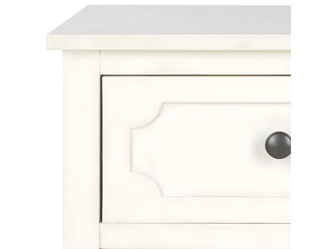 Vente Unique Meubles De Rangement Blanc 80 X 34 X 74.93 Cm - Luvinia