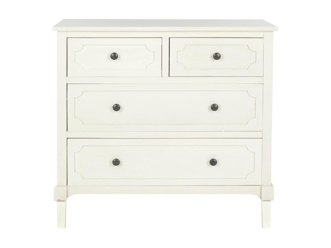 Vente Unique Meubles De Rangement Blanc 80 X 34 X 74.93 Cm - Luvinia