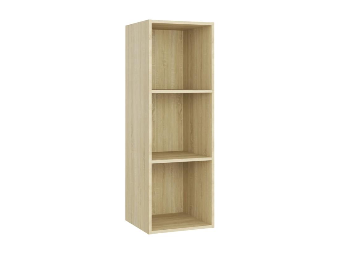 Vente Unique Meubles TV 3 Pièces Chêne Sonoma 107x35x37 Cm Aggloméré