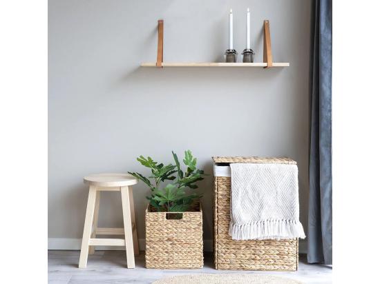 vente unique MIKAIL - Panière Pliable en Jacinthe d'Eau