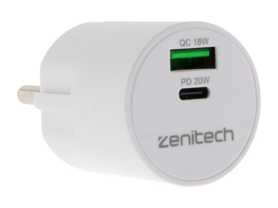 vente unique Mini chargeur USB A+C - Quick Charge - 20W - Zenitech