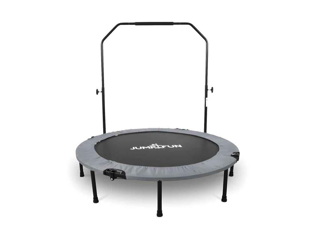 Vente Unique Mini Trampoline Fitness Jump4fun Pliable Double-Bar - Ø122cm