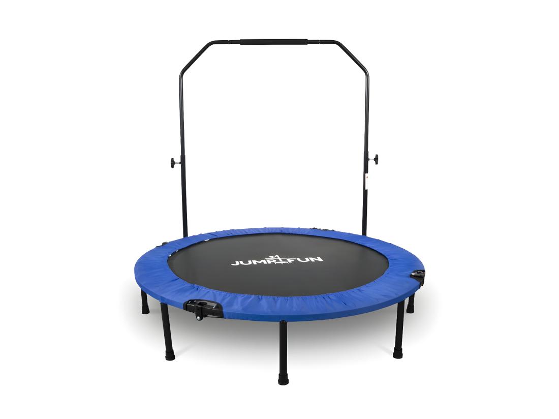 Vente Unique Mini Trampoline Fitness Jump4fun Pliable Double-Bar - Ø122cm