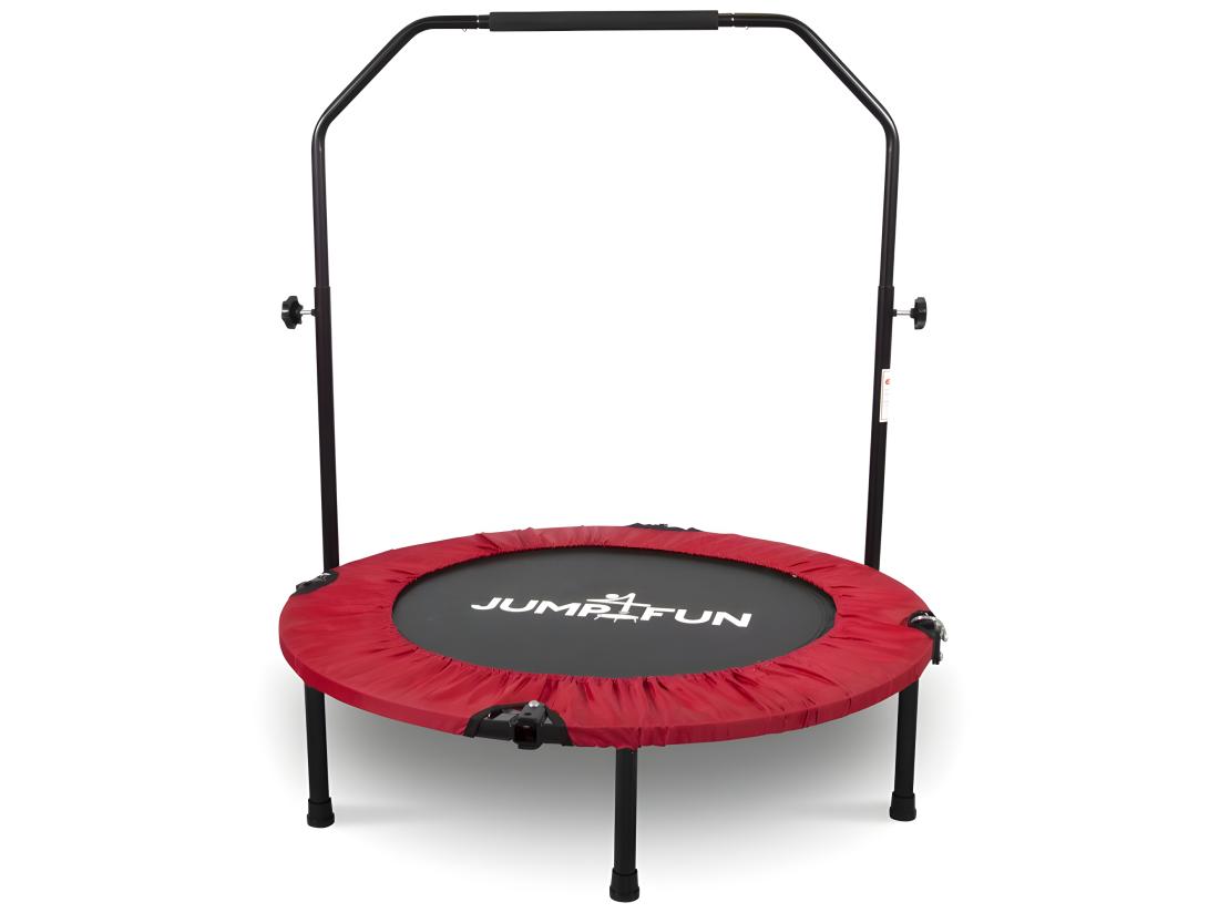 Vente Unique Mini Trampoline Fitness Jump4fun Pliable Double-Bar - Ø92cm