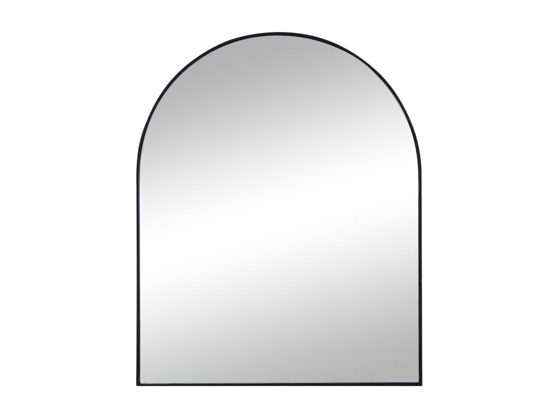 Vente Unique Miroir Arche En Métal - L.65 X H.80 Cm - Noir - MAILEN