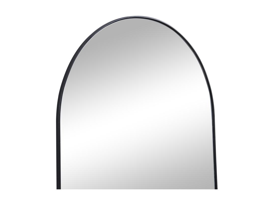 Vente Unique Miroir Arche En Métal - L.65 X H.80 Cm - Noir - MAILEN