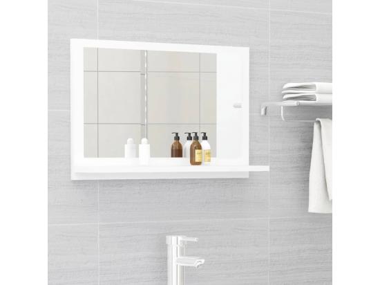 vente unique Miroir de salle de bain Blanc 60x10 5x37 cm Bois d’ingénierie