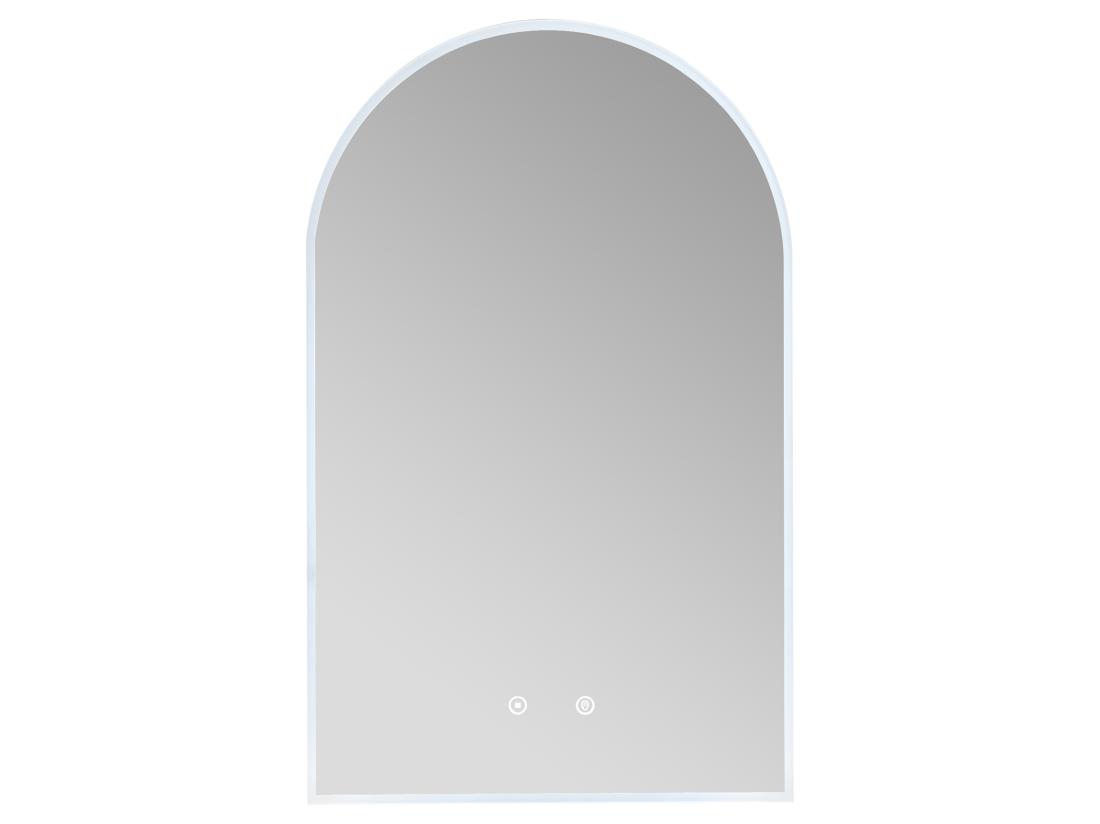 Vente Unique Miroir De Salle De Bain En Arche Anti Buée Avec Leds - L50 X H80 Cm - ARCADI