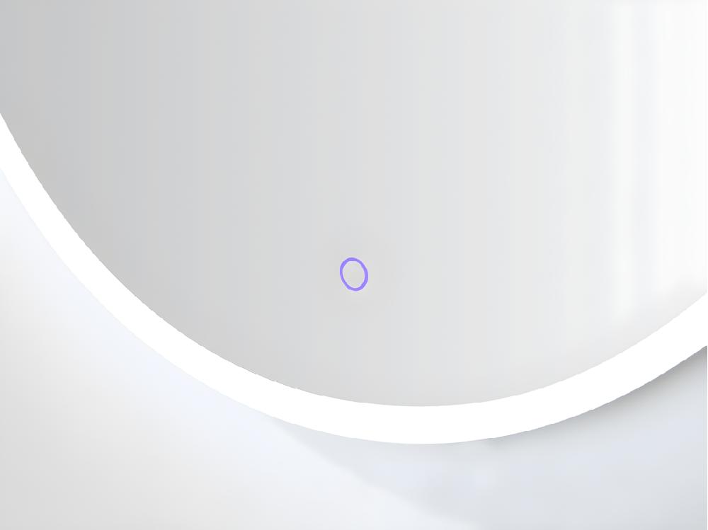 Vente Unique Miroir De Salle De Bain Lumineux Rond à Leds Anti-buée - D80 Cm - DANIELA