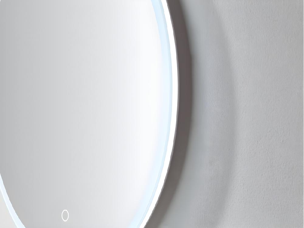 Vente Unique Miroir De Salle De Bain Lumineux Rond à Leds Anti-buée - D80 Cm - DANIELA