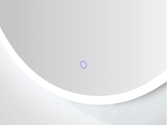 Vente Unique Miroir De Salle De Bain Lumineux Rond à Leds Anti-buée - D60 Cm - DANIELA