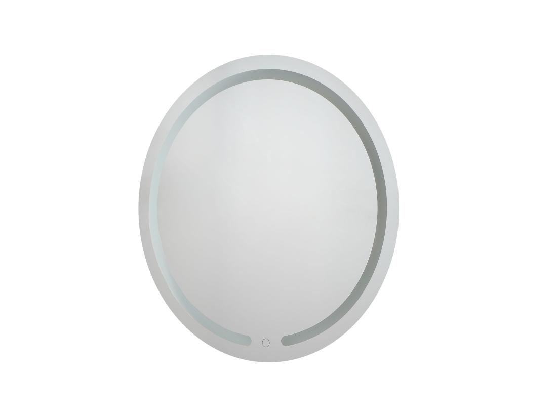 Vente Unique Miroir De Salle De Bain Lumineux Rond à Leds NEREA - D. 60 Cm