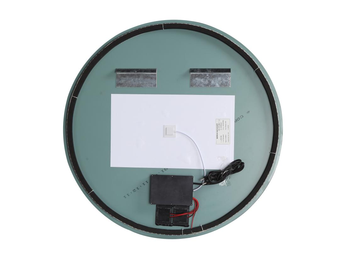 Vente Unique Miroir De Salle De Bain Ovale Sans Contour Anti Buée à Leds - D60 Cm - ROMULA