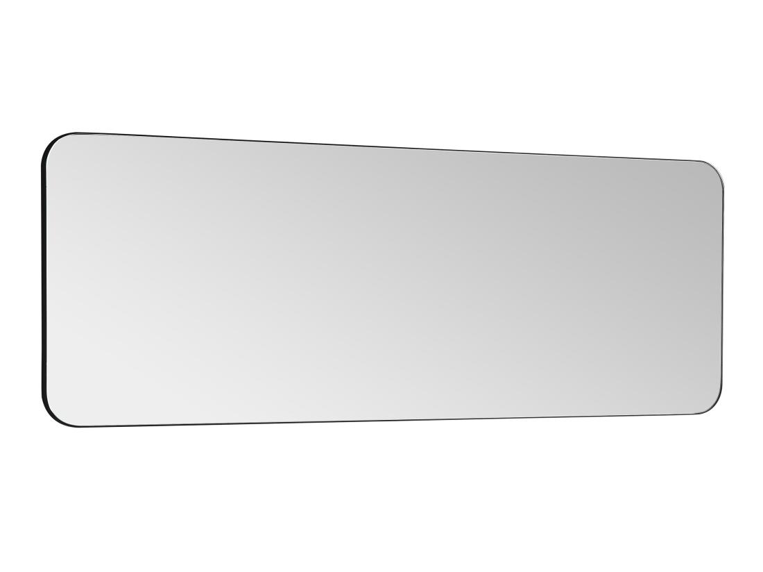 Vente Unique Miroir De Salle De Bain Rectangle Contour Noir - 140x50 Cm - DEMETRIA