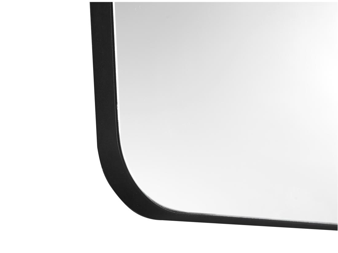 Vente Unique Miroir De Salle De Bain Rectangle Contour Noir - 50x80 Cm - DEMETRIA