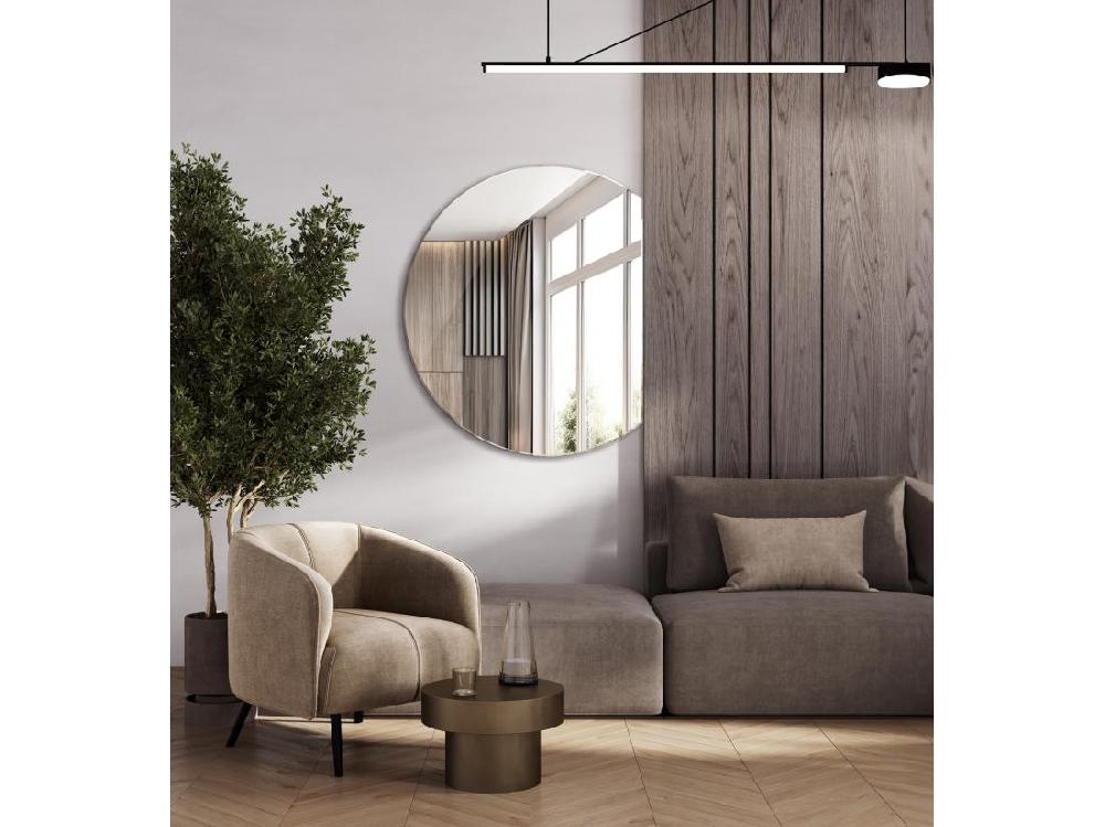 Vente Unique Miroir Design Original Roue Tronquée 74x90cm Artistique Asymétrique
